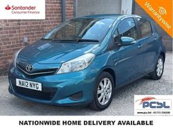 Turquoise Used 2012 Toyota Yaris Hatchback | £4,795 (Fair price)