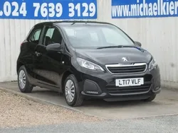 Black Used 2017 Peugeot 108 Access Hatchback | £4,795 (Good price)