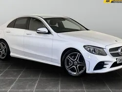 White Used 2019 Mercedes C200 AMG Line Premium Sedan | £12,795 (Fair price)