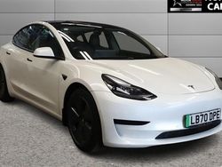 White Used 2020 Tesla Model 3 Standard Range Plus Sedan | £14,400 (Fair price)