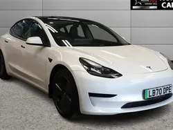 White Used 2020 Tesla Model 3 Standard Range Plus Sedan | £14,400 (Good price)
