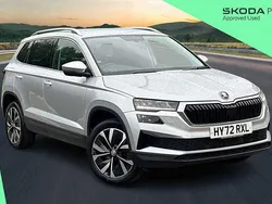 Brilliant silver metallic Used 2022 Skoda Karoq SE L SUV | £20,900 (Fair price)