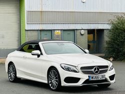 White Used 2017 Mercedes C220 AMG Line Premium Plus Cabriolet | £10,490 (Good price)
