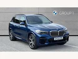 Blue Used 2022 BMW X5 M Sport SUV | £44,195 (Good price)