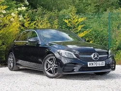 Black Used 2020 Mercedes C220 AMG line Sedan | £21,498 (A bit pricey)