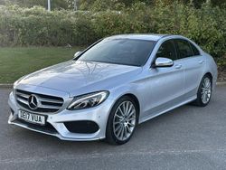 Silver Used 2017 Mercedes C200 AMG line Sedan | £12,600 (Fair price)