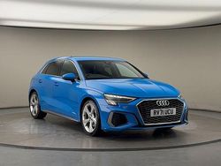 Turbo blue/turbo blue Used 2021 Audi A3 Sportback S-Line Hatchback | £20,450 (Fair price)