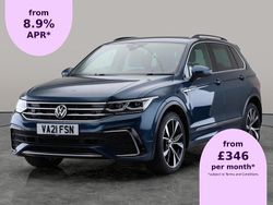 Blue Used 2021 VW Tiguan R-line SUV | £23,481 (Good price)
