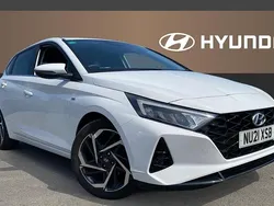 White Used 2021 Hyundai i20 Premium Hatchback | £13,341 (Fair price)