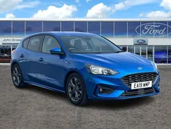 Blue Used 2019 Ford Focus ST-Line Hatchback | £9,995 (Fair price)