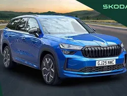 Race blue Used 2025 Skoda Kodiaq SportLine SUV | £36,095 (A bit pricey)