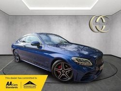 Blue Used 2018 Mercedes C200 AMG line Coupe | £17,475 (Fair price)