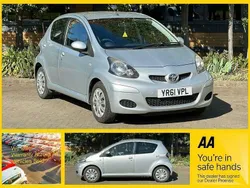 Silver Used 2011 Toyota Aygo Hatchback | £3,475 (Fair price)