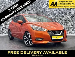 Orange Used 2019 Nissan Micra Tekna Hatchback | £11,195 (Fair price)