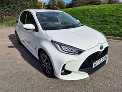 White Used 2022 Toyota Yaris Hybrid Design Hatchback | £17,995 (Fair price)