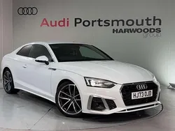 White Used 2023 Audi A5 S-Line Coupe | £26,490 (Good price)