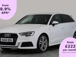 White Used 2019 Audi A3 Sportback S-Line Hatchback | £13,979 (Good price)