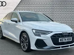 White Used 2024 Audi A3 S-Line Sedan | £23,331 (Good price)