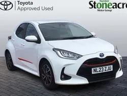 White Used 2023 Toyota Yaris Hybrid Design Hatchback | £17,500 (Fair price)