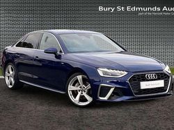 Blue Used 2022 Audi A4 S-Line Sedan | £23,511 (Fair price)