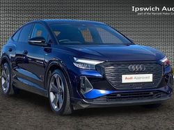 Blue Used 2024 Audi Q4 Sportback e-tron Black Edition SUV | £35,167 (Super price)