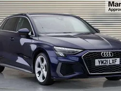 Blue Used 2021 Audi A3 S-Line Hatchback | £21,280 (Fair price)