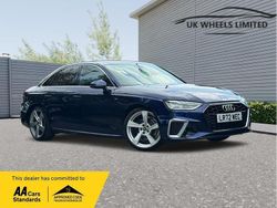 Blue Used 2022 Audi A4 S-Line Sedan | £19,690 (Good price)