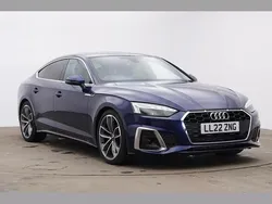 Blue Used 2022 Audi A5 Sportback S-Line Hatchback | £28,499 (Fair price)