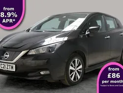 Black Used 2021 Nissan Leaf Acenta Hatchback | £7,515 (Fair price)