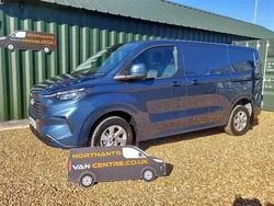 Blue New 2024 Ford Transit Custom Limited Van | £29,994 (Expensive)