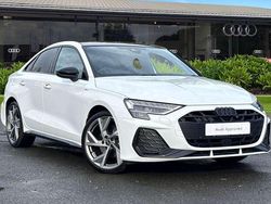 White Used 2025 Audi A3 Black Edition Sedan | £33,950