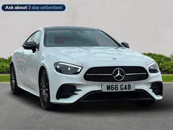 White Used 2021 Mercedes E300 AMG line Coupe | £30,999