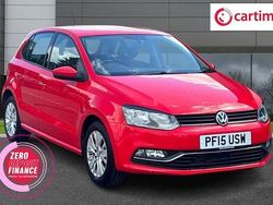 Red Used 2015 VW Polo SE Hatchback | £7,450 (Fair price)