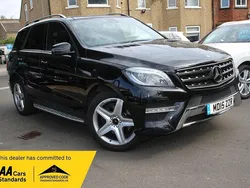 Black Used 2015 Mercedes ML250 AMG line SUV | £14,490 (Fair price)