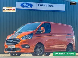 Orange Used 2022 Ford Transit Custom Sport Van | £28,449 (Fair price)
