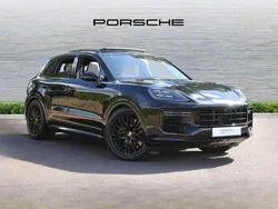 Black Used 2024 Porsche Cayenne Turbo E-Hybrid SUV | £119,950