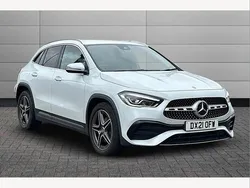 White Used 2021 Mercedes GLA200 AMG line SUV | £24,350 (Fair price)