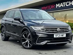 Black Used 2021 VW Tiguan R-line SUV | £19,999 (Good price)