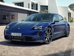 Gentian blue metallic Used 2023 Porsche Taycan Turbo S Sport Turismo Sedan | £94,995 (Expensive)