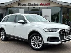 White Used 2022 Audi Q7 Sport SUV | £37,990 (Good price)
