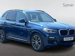 Blue Used 2018 BMW X3 M Sport SUV | £27,500 (Fair price)