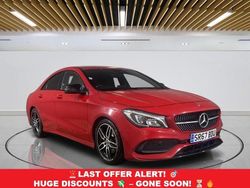 Red Used 2017 Mercedes CLA220 AMG line Sedan | £14,199 (Fair price)