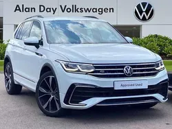White Used 2021 VW Tiguan R-line SUV | £26,250 (A bit pricey)