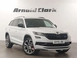White Used 2019 Skoda Kodiaq vRS SUV | £22,998 (Fair price)