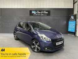 Blue Used 2017 Peugeot 208 GT-line Hatchback | £4,990 (Fair price)