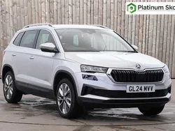 Brilliant silver metallic Used 2024 Skoda Karoq SE L SUV | £21,750 (Fair price)