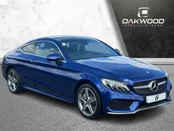 Blue Used 2018 Mercedes C250 AMG Line Premium Coupe | £14,495 (Fair price)