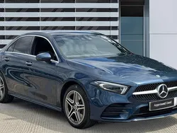 Blue Used 2021 Mercedes A250 AMG Line Premium Plus Sedan | £19,865 (Fair price)