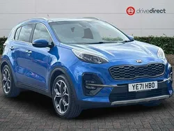 Metallic flame blue Used 2021 Kia Sportage GT-Line S SUV | £19,445 (Good price)