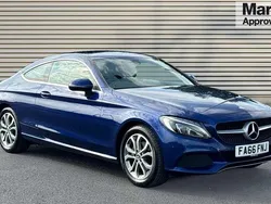 Blue Used 2017 Mercedes C200 Coupe | £14,122 (Fair price)
